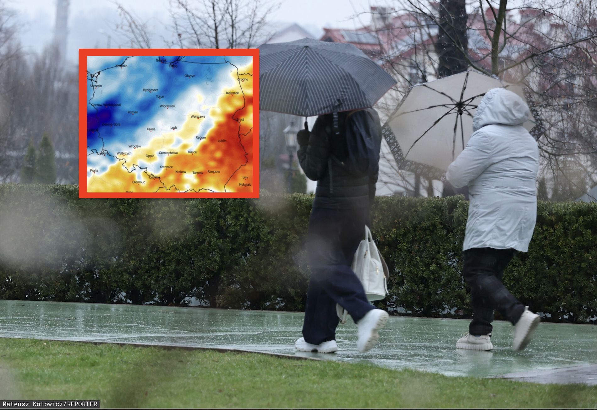 Deszczowa ofensywa nad Polską. Front zdominuje aurę, temperatura spadnie do 9 st. C