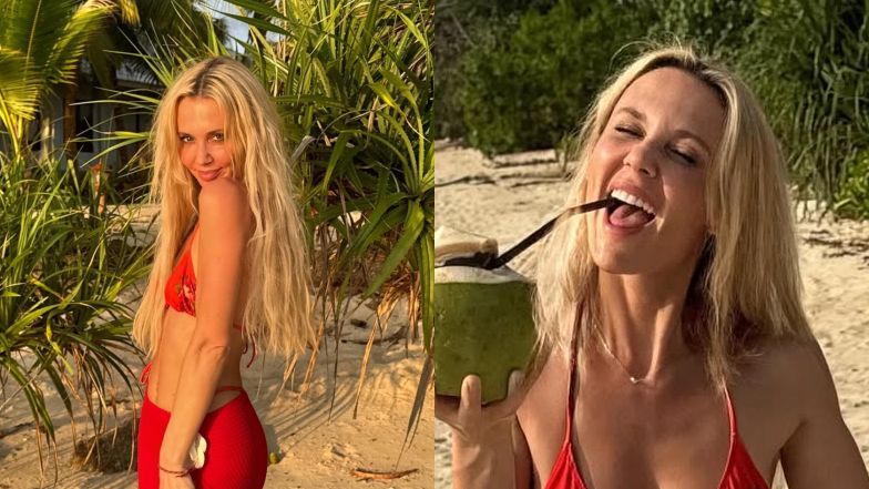 Muśnięta słońcem Kasia Moś pręży zabójczą figurę po ciąży (ZDJĘCIA)