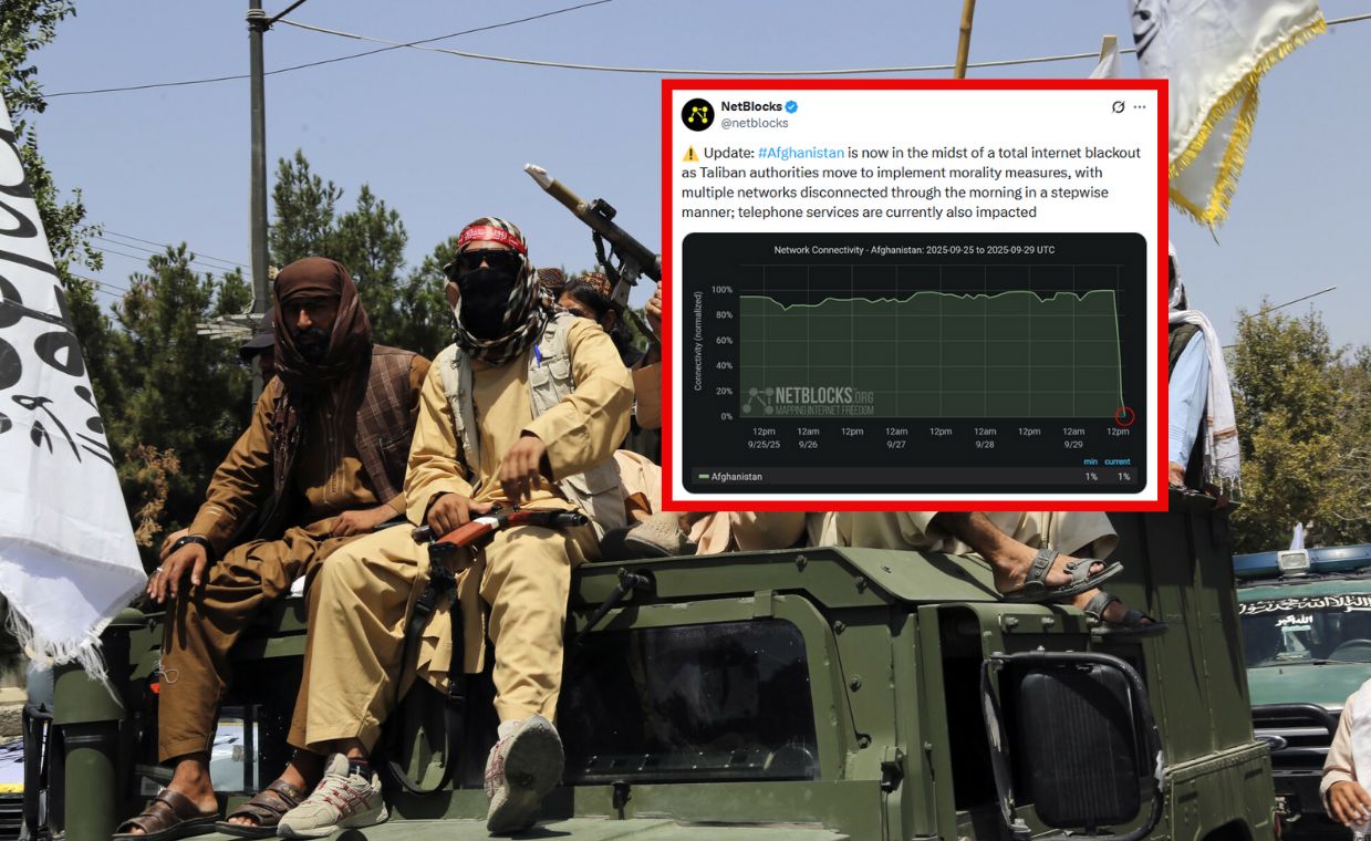 Talibowie odcięli internet. "Walka z niemoralnością"