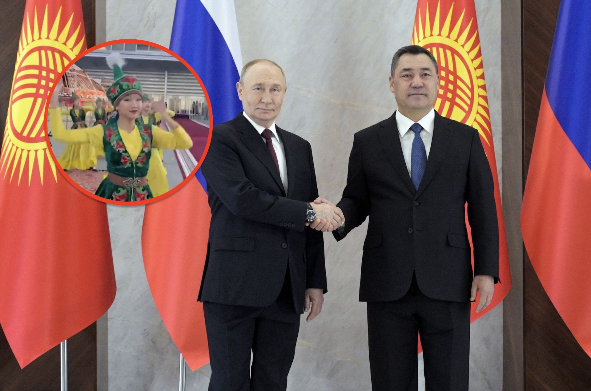 Putin witany jak król. Kirgistan hucznie świętuje wizytę rosyjskiego lidera