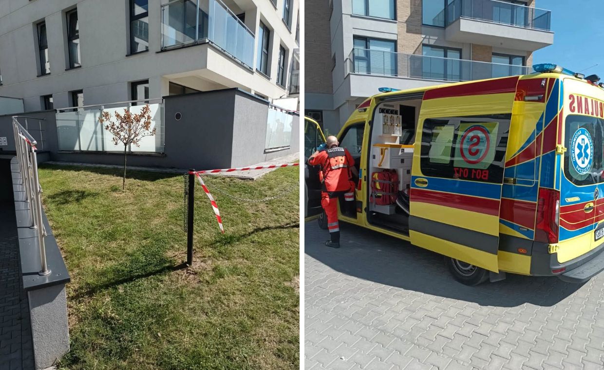 Dziecko spadło z balkonu. Matka była w mieszkaniu. Spała nietrzeźwa