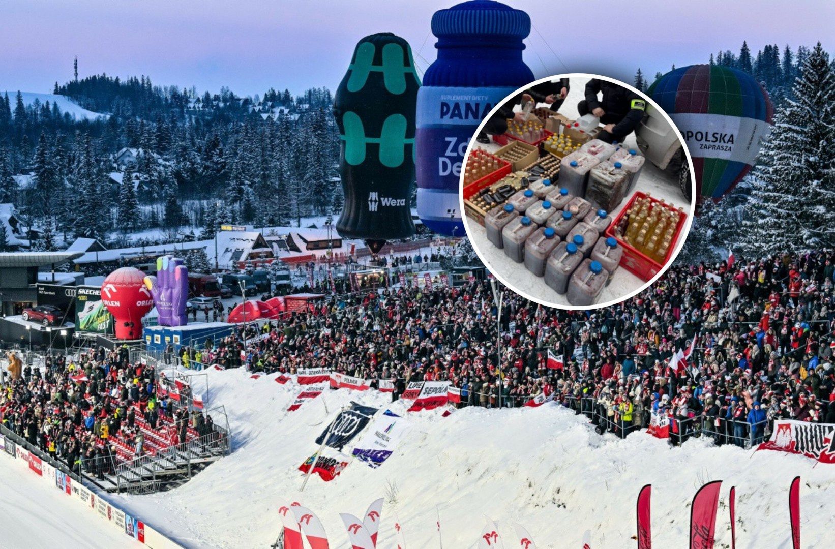 Skarbówka na skokach w Zakopanem. Przejęła 317 litrów alkoholu