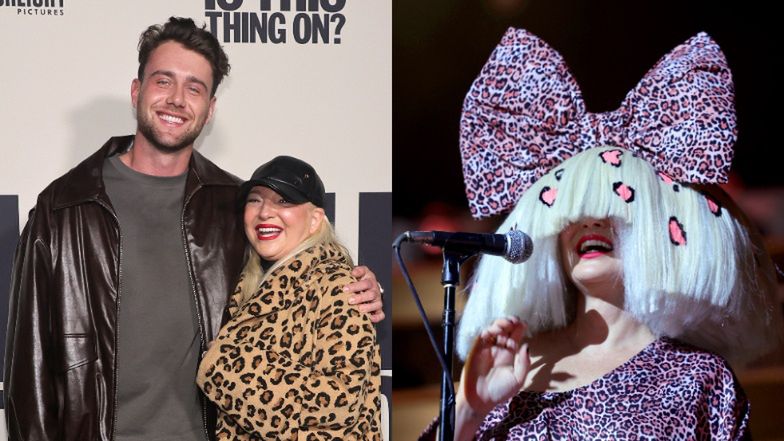 Dawno niewidziana Sia pozuje na ściance bez peruki, ale za to z młodszym o 22 lata przystojniakiem (ZDJĘCIA)