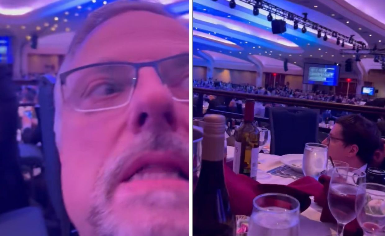 Strzały na balu korespondentów z Trumpem. Film reportera TVN24