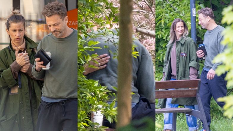 Dzień z życia Magdaleny Schejbal i Grzegorza Damięckiego: wspólna kawa, spacer po parku, czułości na ławce