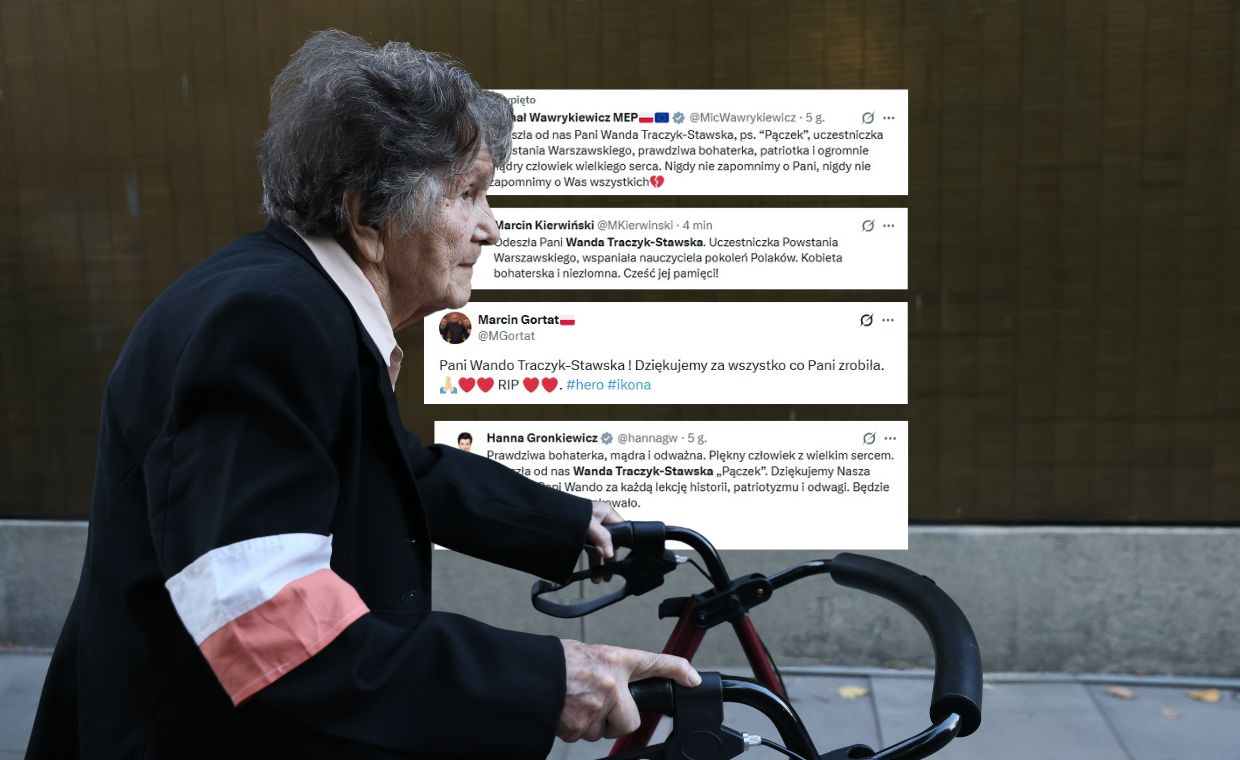 "Kobieta niezłomna", "moralny autorytet". Sieć żegna Traczyk-Stawską