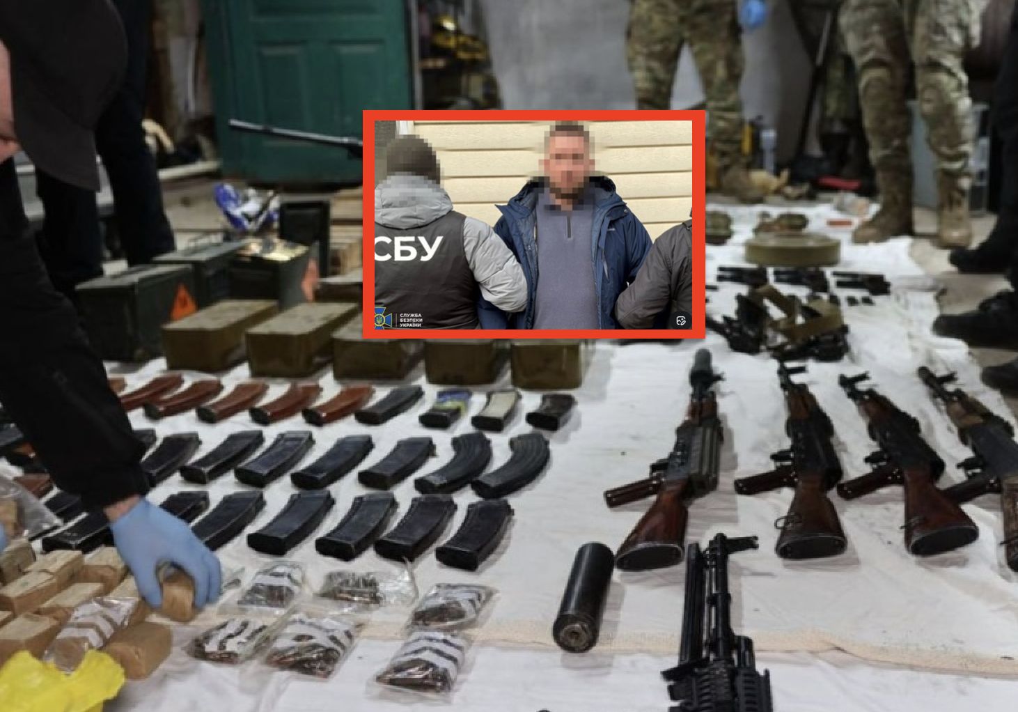 Ukraińska policja powstrzymuje handel bronią z frontu