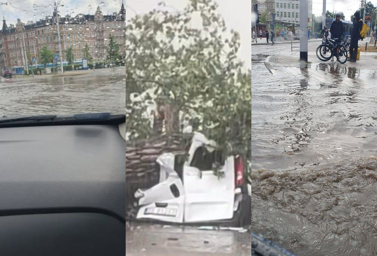 Burza zaszalała we Wrocławiu.