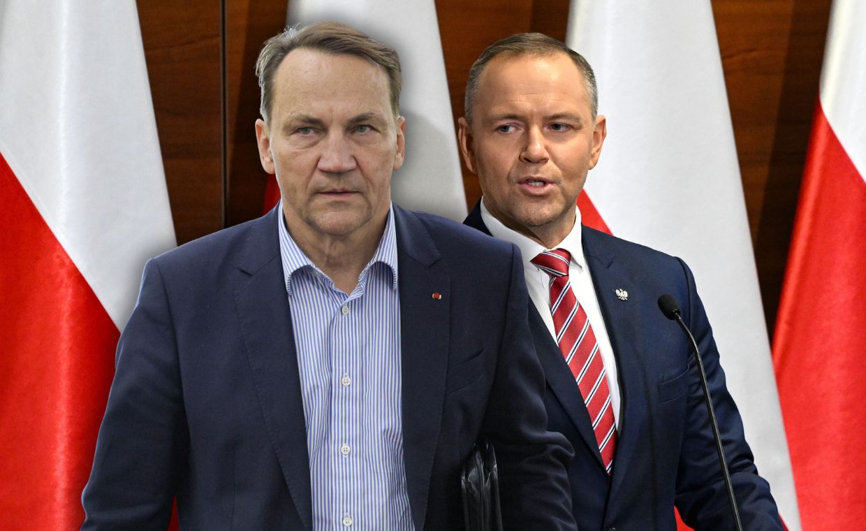 "Nie odziedziczył korony". Sikorski stanowczo po słowach Nawrockiego