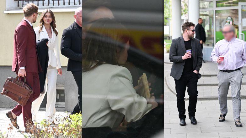 Przerwa podczas rozprawy rozwodowej Opozdy i Królikowskiego: szybki hot-dog i UNIKANIE (jeszcze) żony w sklepie (ZDJĘCIA)