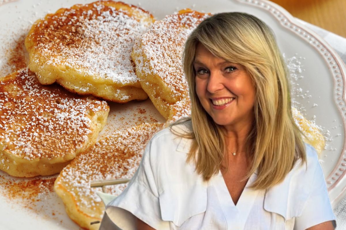 Ewa Wachowicz robi mięciutkie i lekkie racuchy z jabłkami. Smakują jak u babci, ale są zdrowsze