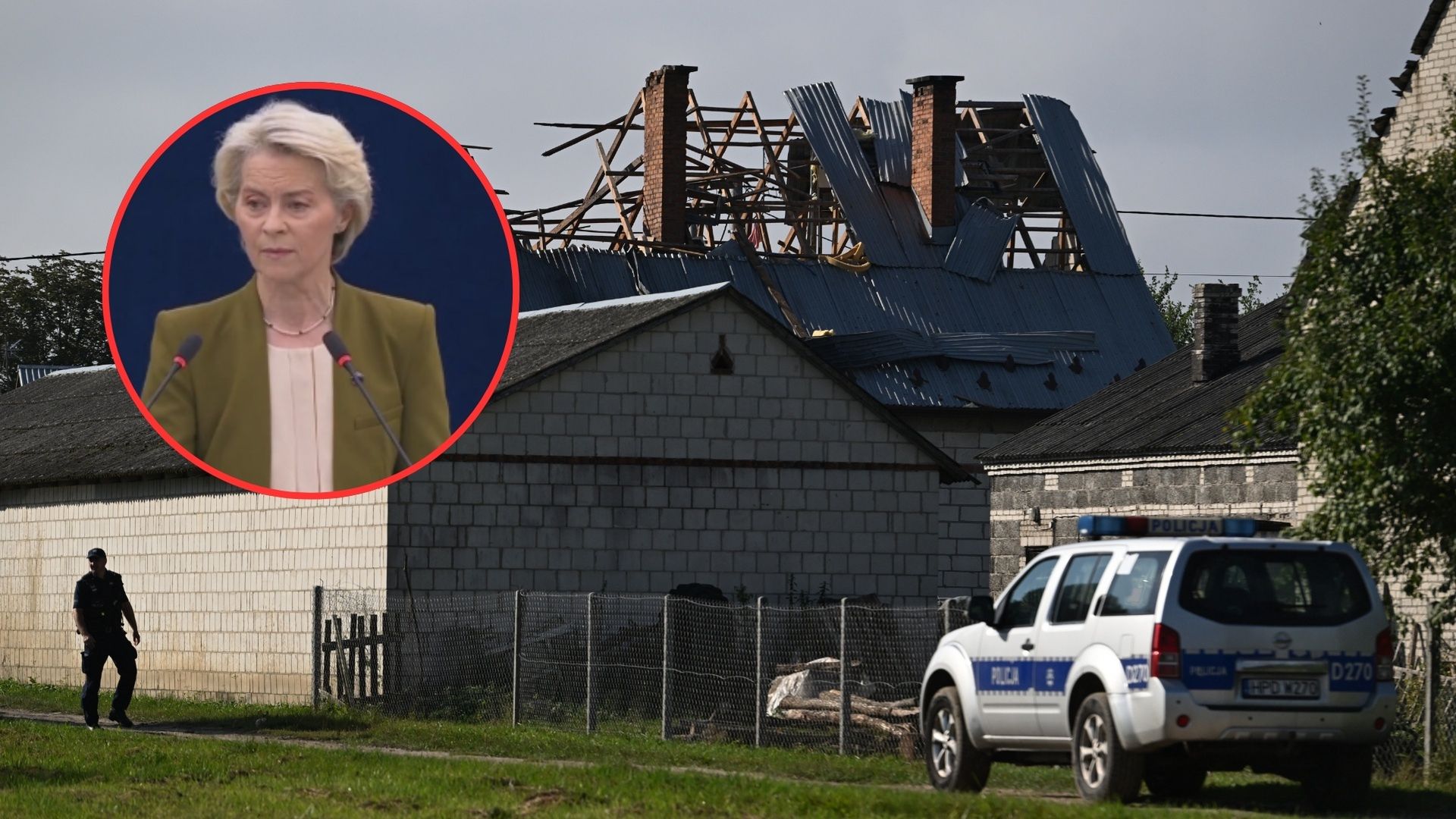 "Pełna solidarność z Polską". Ursula von der Leyen o zestrzelonych dronach