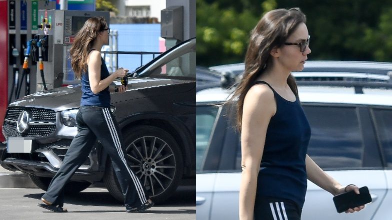 "Dresiarska" Olga Bołądź zajechała na stację paliw WYPASIONYM MERCEDESEM za 300 tys. zł. Fajnie ma? (ZDJĘCIA)