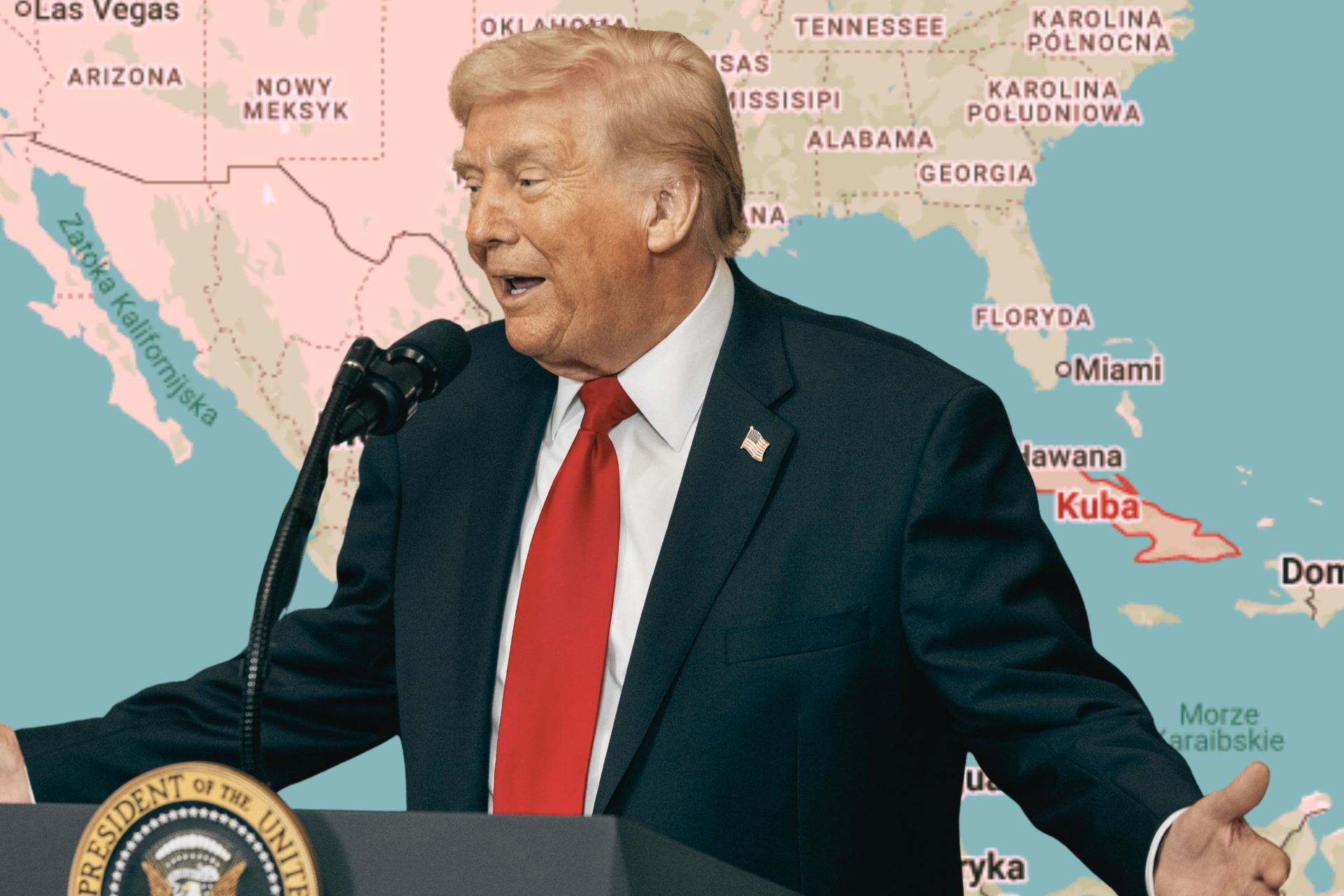 Trump zapowiada "upadek" kolejnego reżimu. "Szybko"