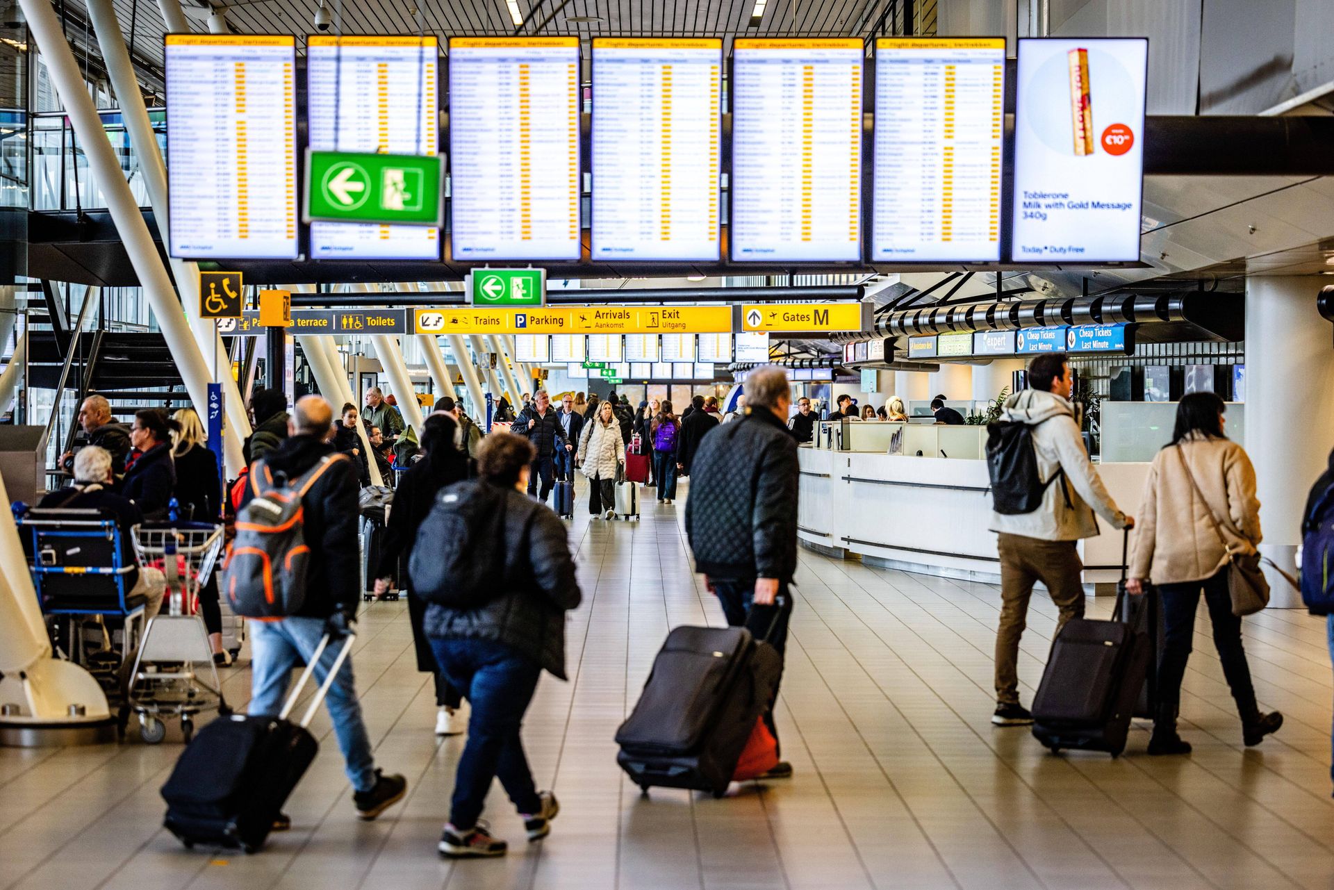 Paraliż w Holandii. 170 lotów odwołanych przez śnieg i silny wiatr