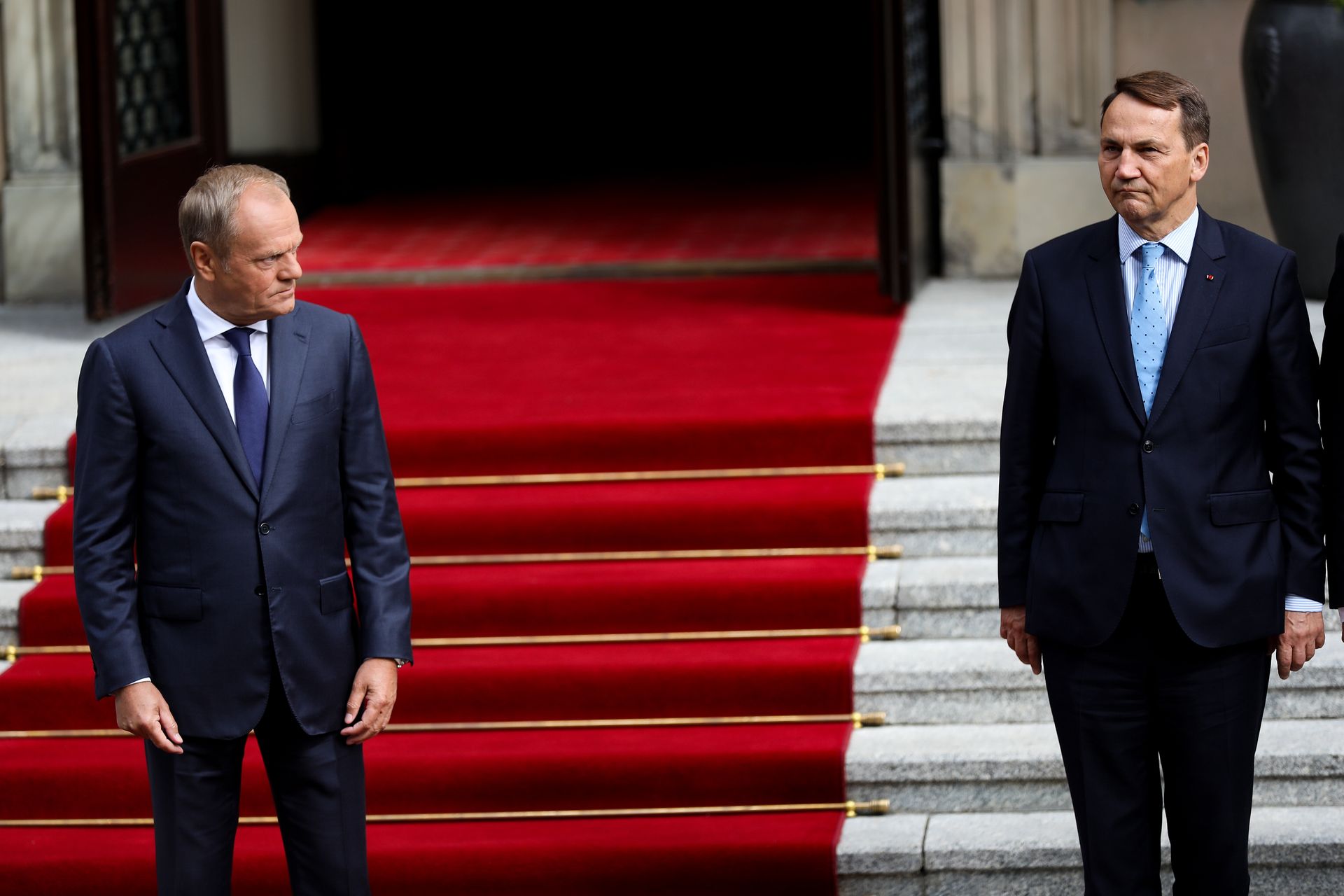 Tusk pokazał nagranie z Sikorskim. "Polska wróciła do wielkiej gry"