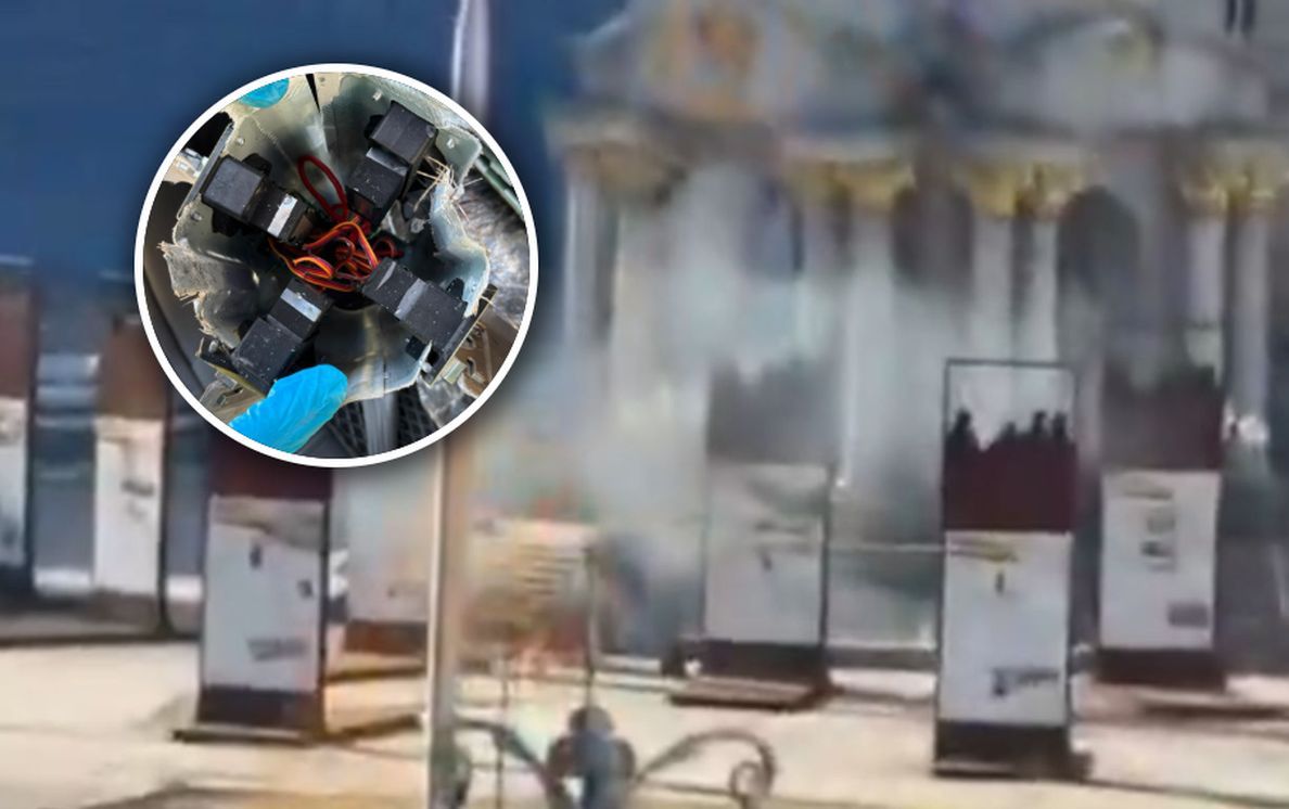 Spadł w centrum Kijowa. Czegoś takiego Ukraińcy jeszcze nie widzieli