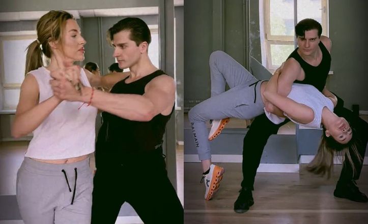 Caroline Derpienski wywija z Michałem Kassinem na sali treningowej. Fani widzieliby ją w "TzG": "Jest ogień. BĘDZIE FINAŁ"