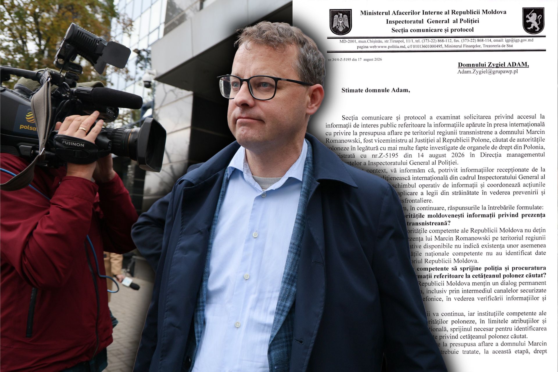 Trop się urywa. Mamy nowy komunikat z Mołdawii o Romanowskim