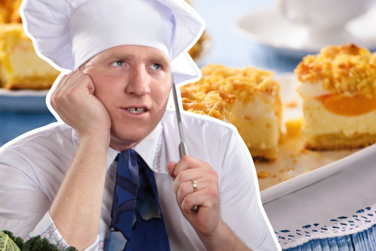 Sernik z brzoskwiniami do Rączki rozpływa się w ustach. Nie zamienię na żaden inny przepis