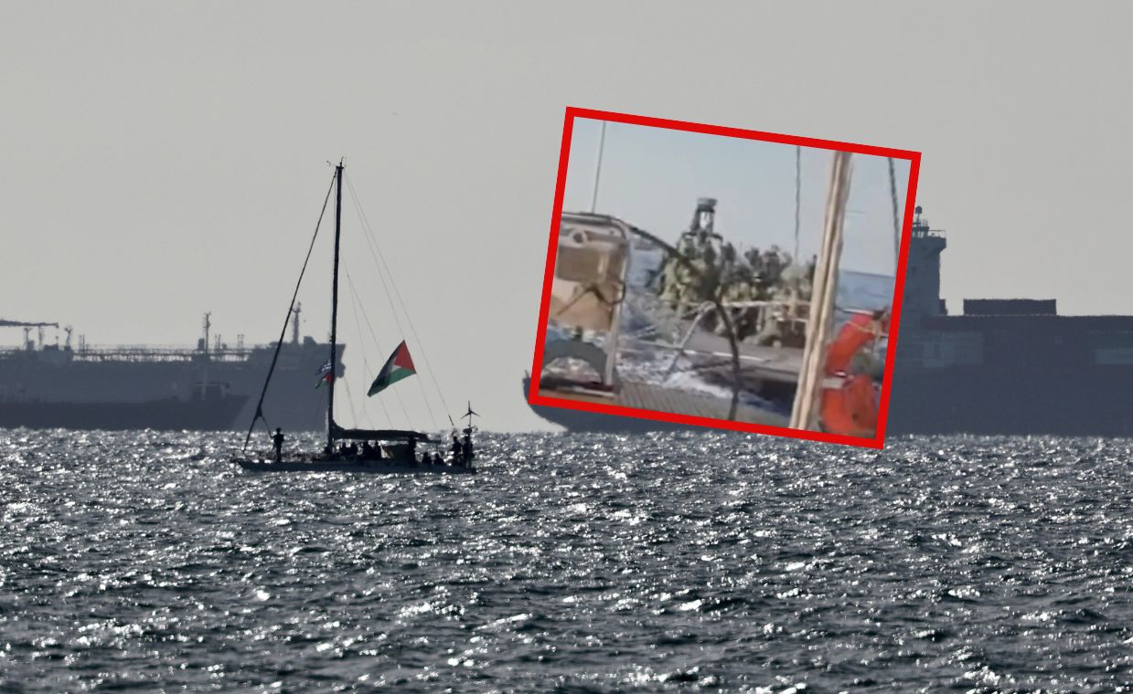 Izrael zatrzymał ostatni statek flotylli. Jest nagranie