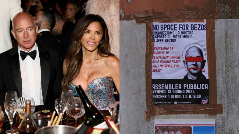 Protesty w Wenecji. Mieszkańcy NIE CHCĄ ŚLUBU Jeffa Bezosa i Lauren Sanchez!