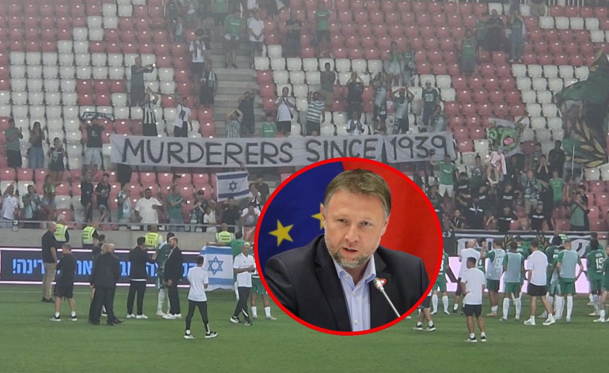 Skandaliczny transparent kiboli. Kierwiński o reakcji żaboli