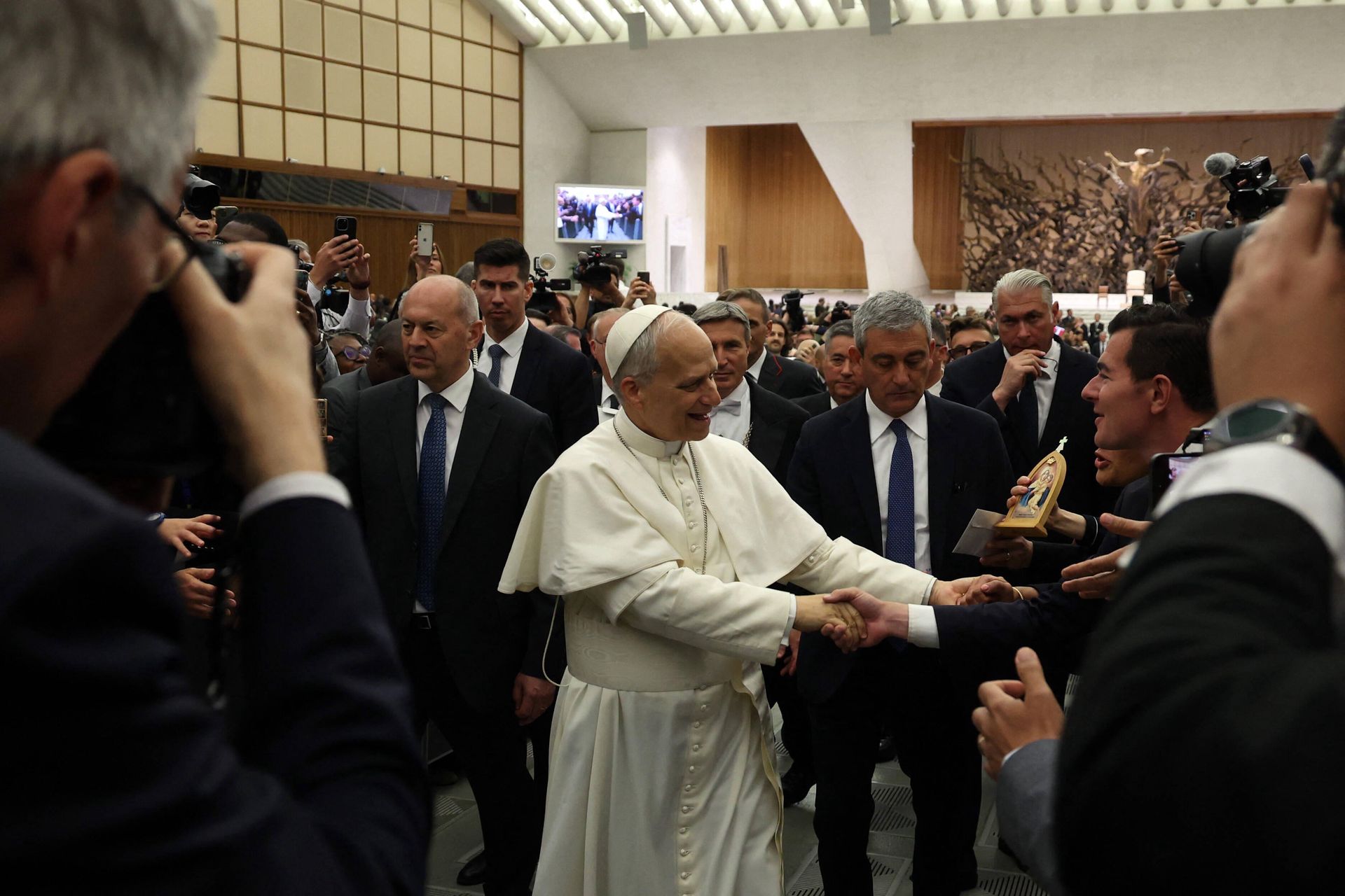 Spotkanie Leona XIV z dziennikarzami. Papież zażartował