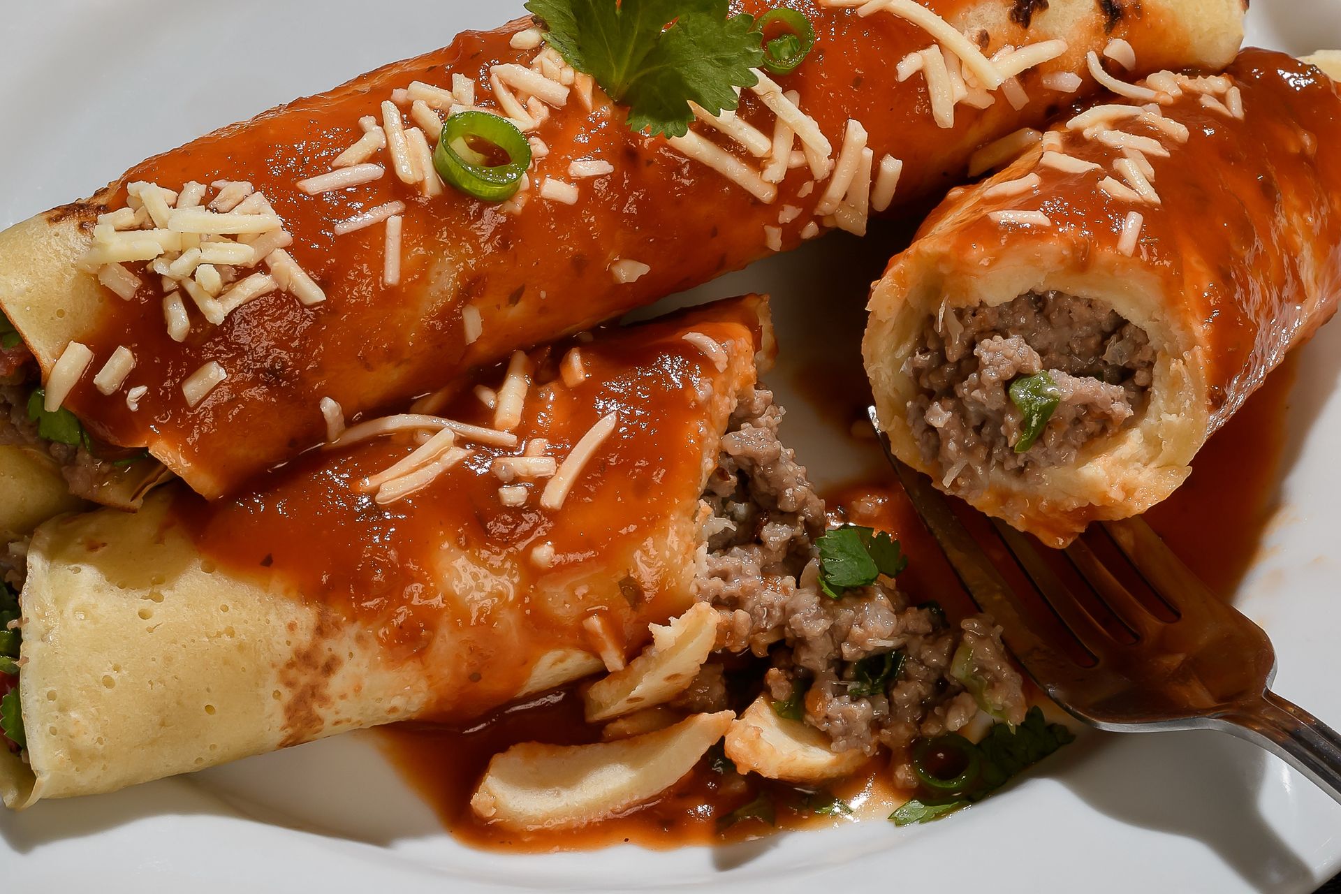 Nie ser i nie szpinak. Do naleśników robię meksykański farsz i każdy aż się oblizuje