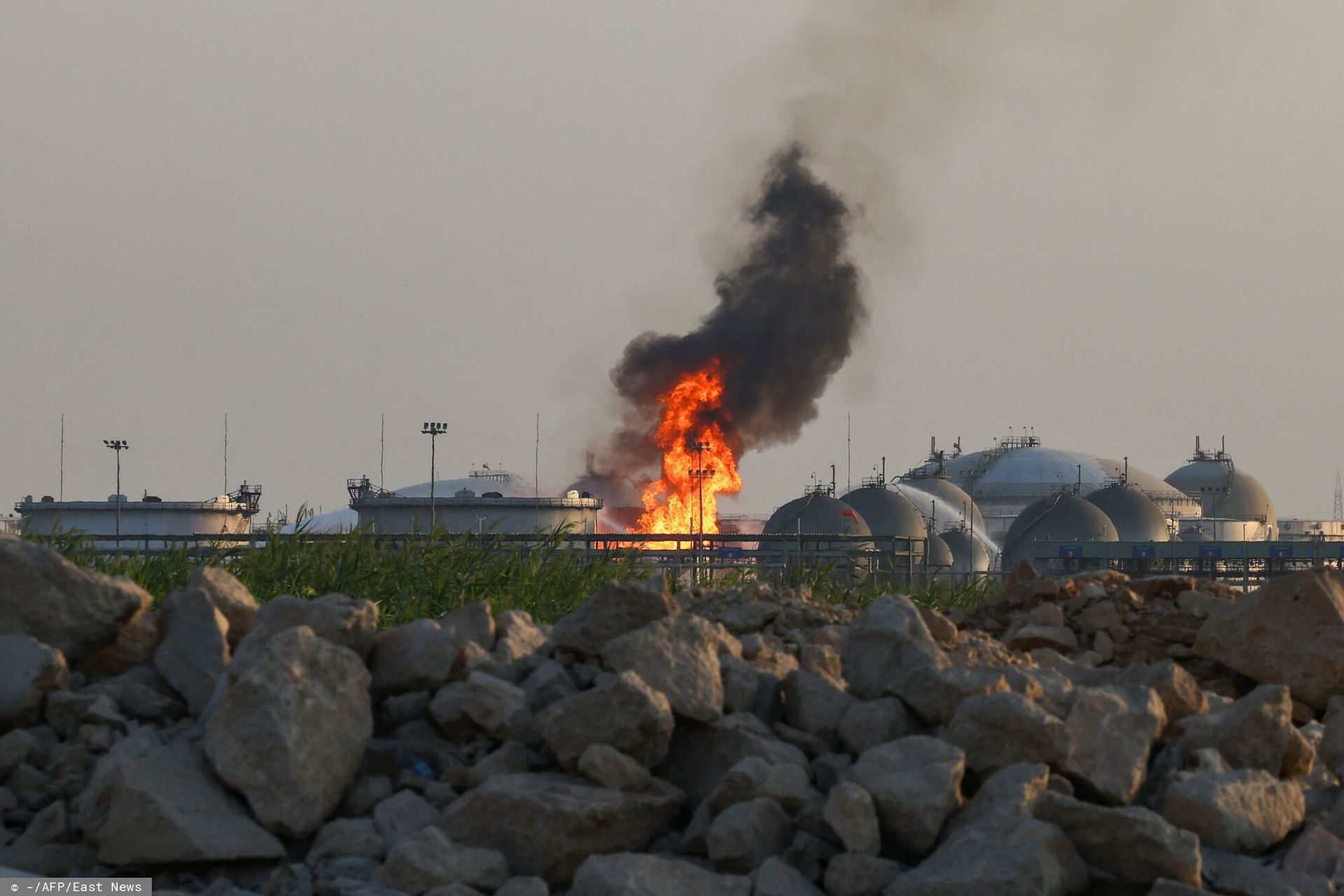 Atak Huti na Arabię Saudyjską. Ogień w budynku Saudi Aramco