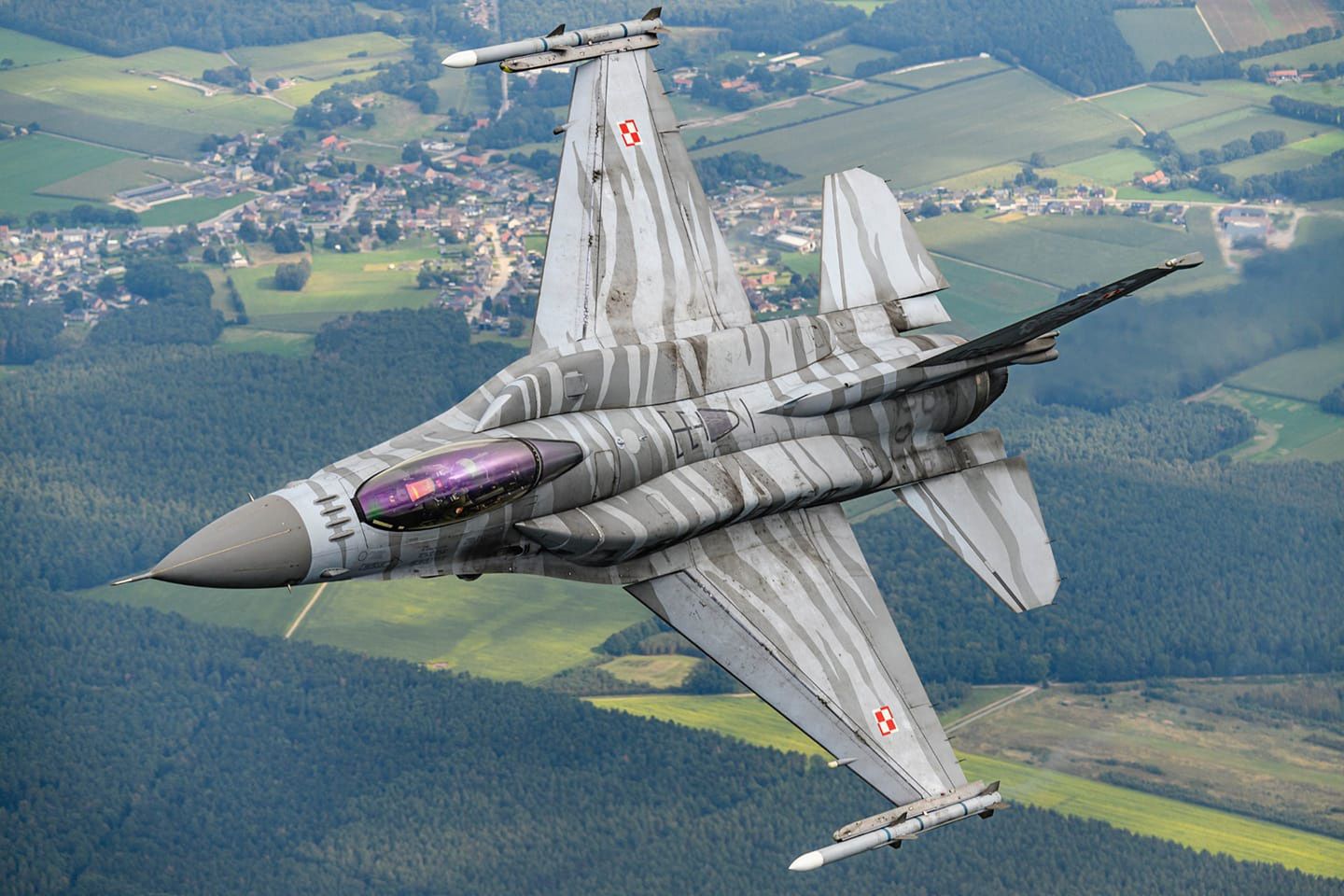 Zagraniczna publiczność zachwycona występem Polaka na F-16. Wrócił z nagrodą