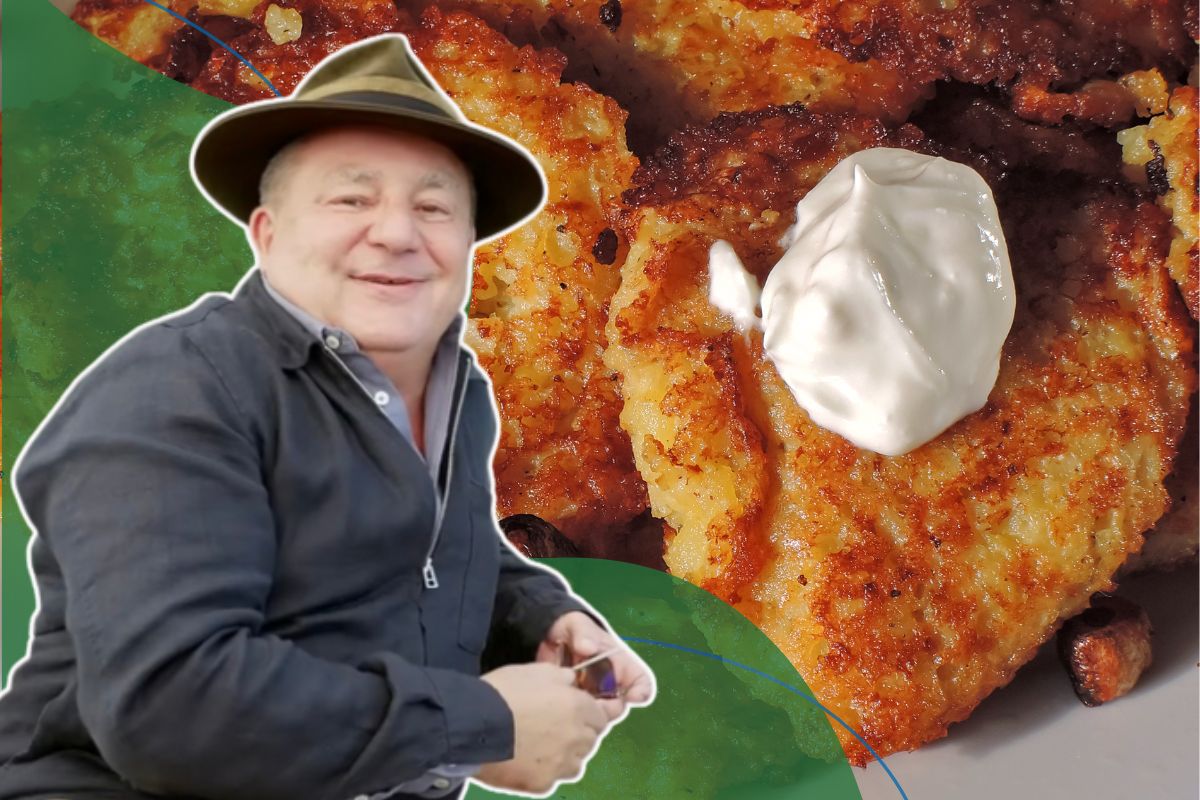 Makłowicz sypie do placków ziemniaczanych. Niejedna gospodyni złapie się za głowę