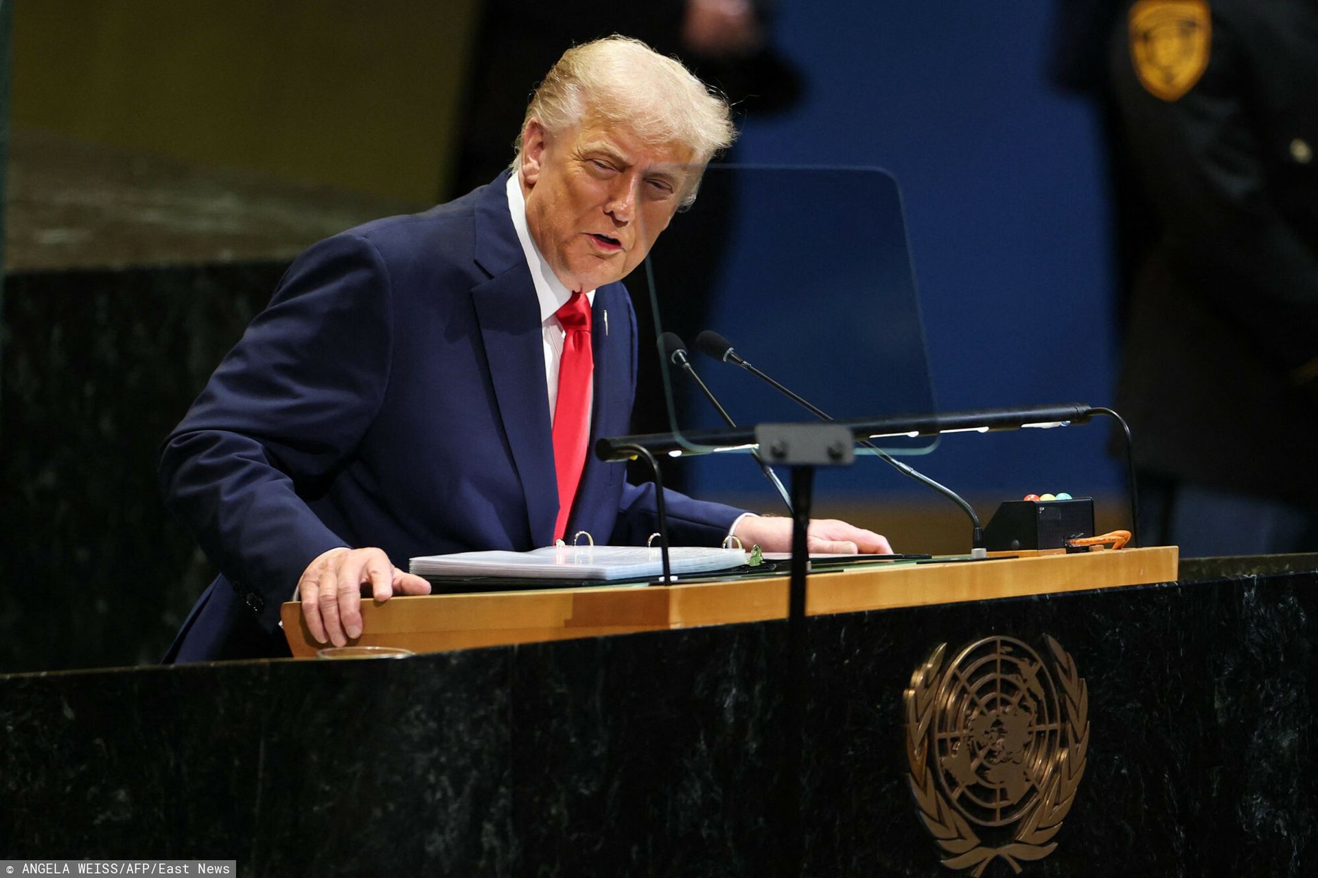 Awaria podczas przemówienia Trumpa. Prezydent od razu skomentował