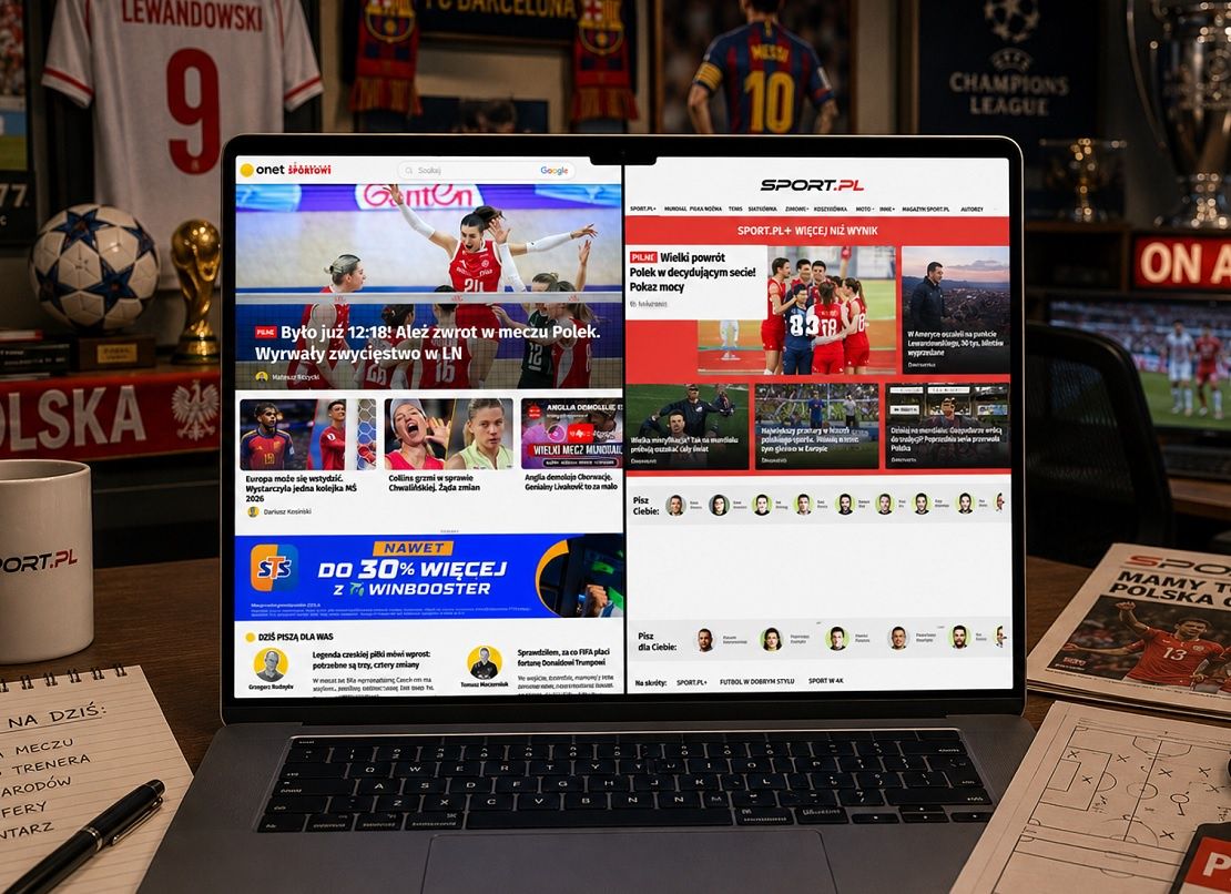 W sporcie WP tuż nad Interią. Na czele Onet, Sport.pl z dużym spadkiem