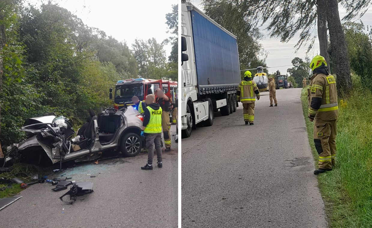 Tragiczny wypadek. Nie żyje 30-latek i niemowlę