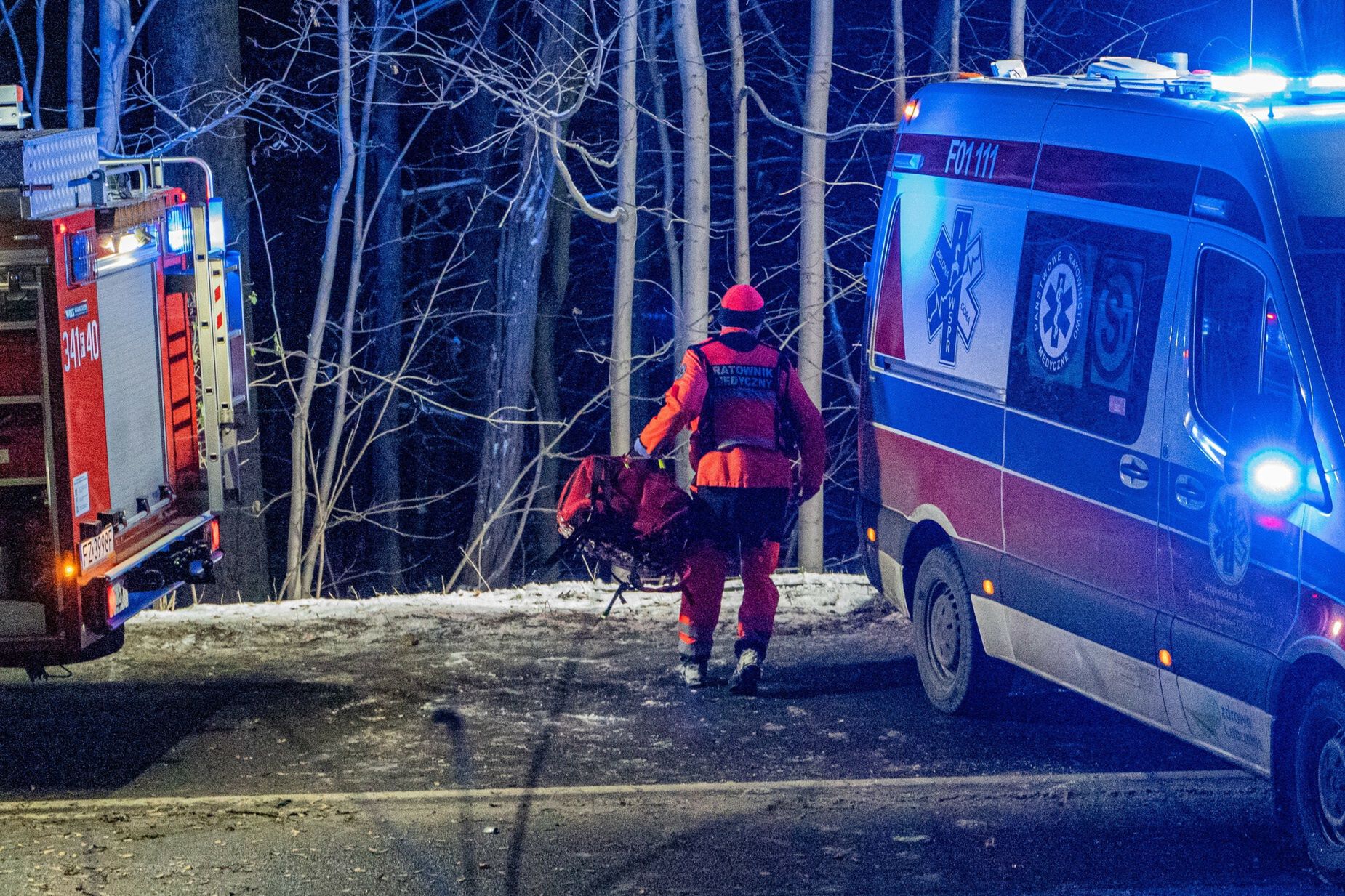 Tragedia pod Tychowem. Ciało kobiety tuż przy lesie