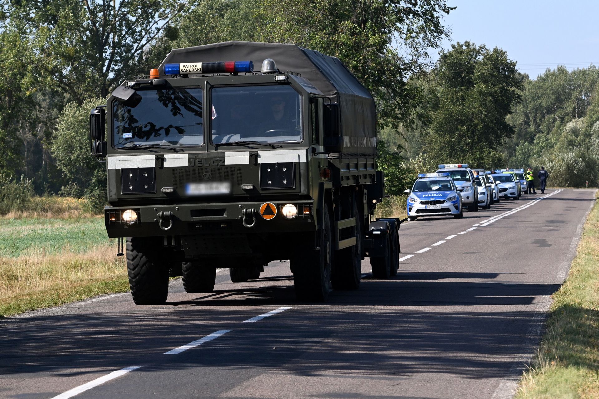 Szczątki drona odkryte w Wielkim Łanie na Lubelszczyźnie