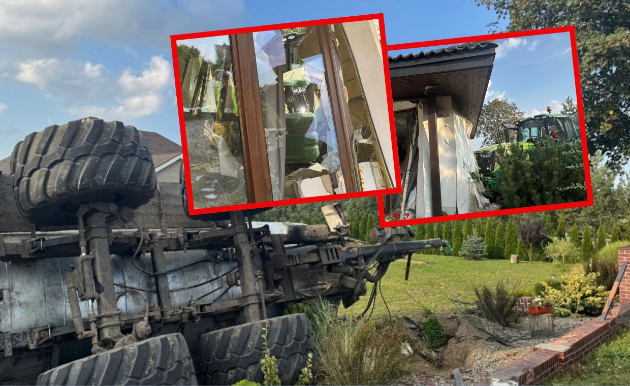 Mieli szczęście. W ich dom nagle uderzył ciągnik z cysterną