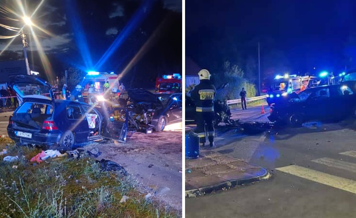 Groźny wypadek pod Kielcami. Pasażerem dwuletnie dziecko