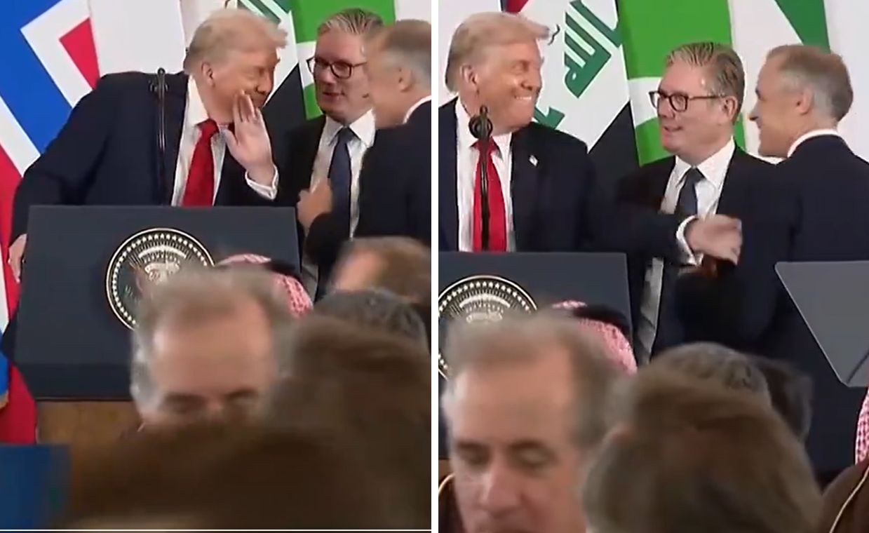 Trump odsunął się od mikrofonu. Tak zwrócił się do premiera Kanady