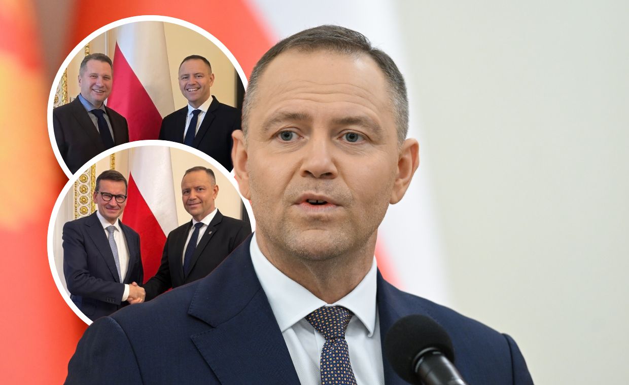 Wieczorne konsultacje u Nawrockiego. Pojawiły się dwa zdjęcia
