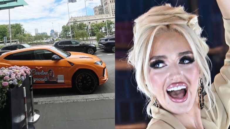Warszawiacy, strzeżcie się: Caroline Derpienski zleciała do kraju i kupiła (?) auto! Fajnie je okleiła?