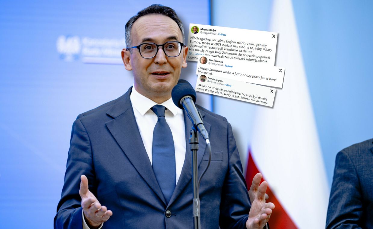 Minister przeciwko darmowej wodzie z kranu w restauracjach.