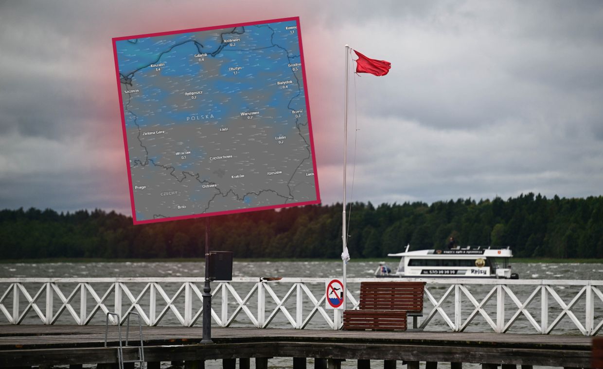 Grad i wichury nad Bałtykiem. IMGW wydało pilne ostrzeżenia