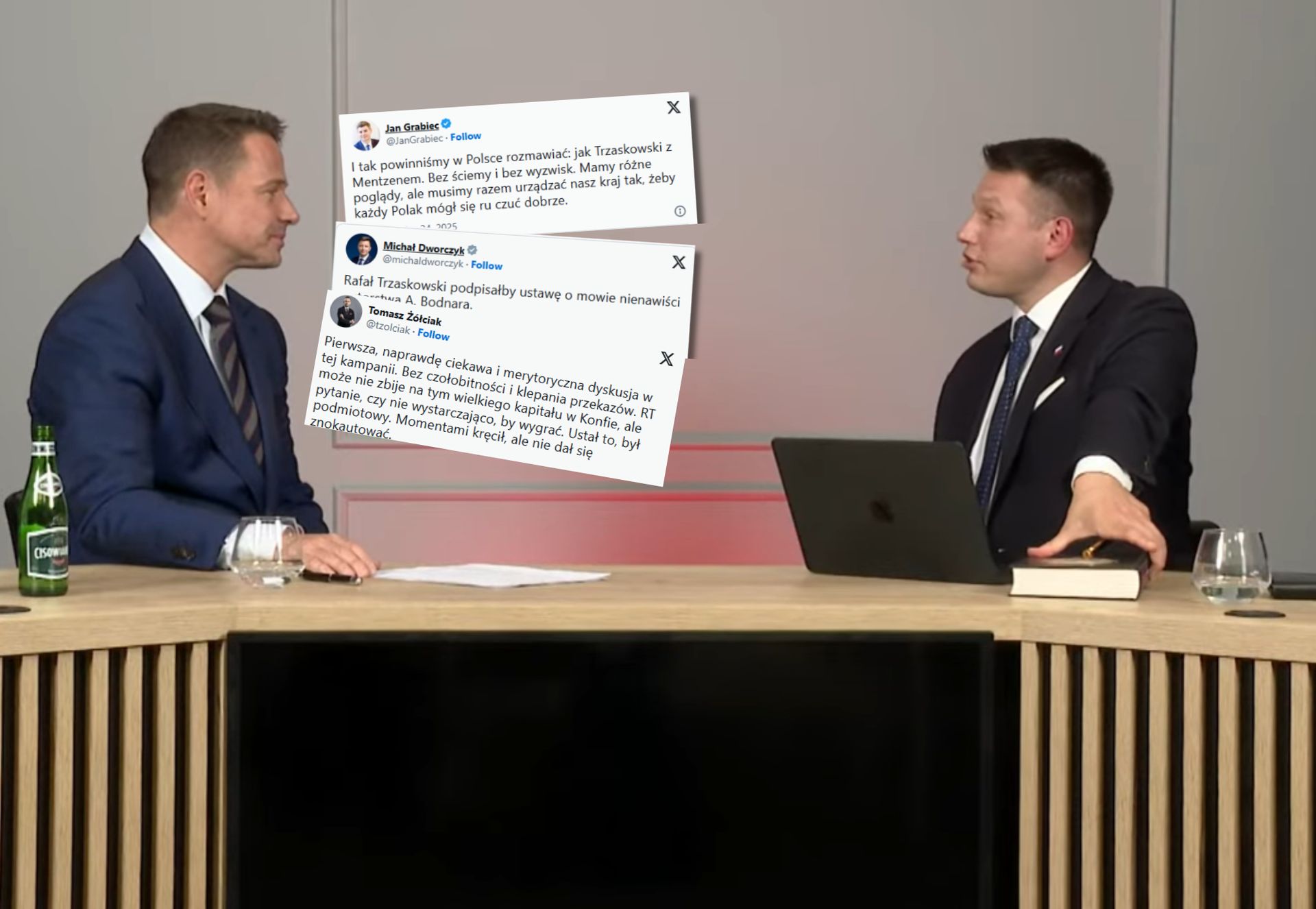 Emocje nie tylko podczas rozmowy. Internet huczy ws. Gospodarza