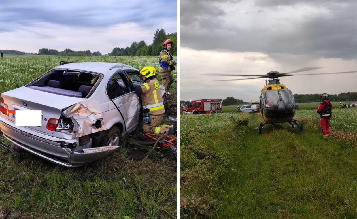 Tragiczny wypadek w Końskich. BMW wjechało w grupę dzieci