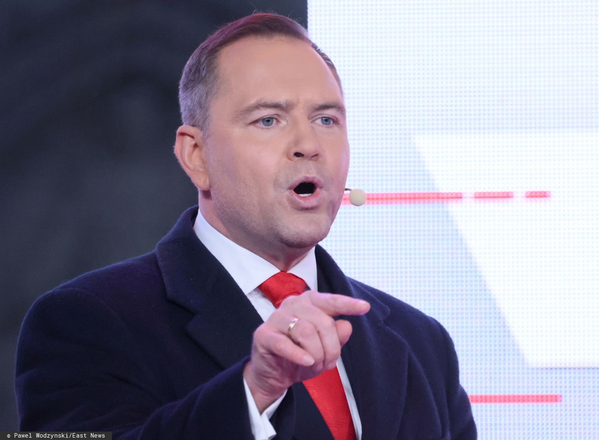 "Paranoja". Ostra wymiana zdań Nawrockiego z Gospodarzem