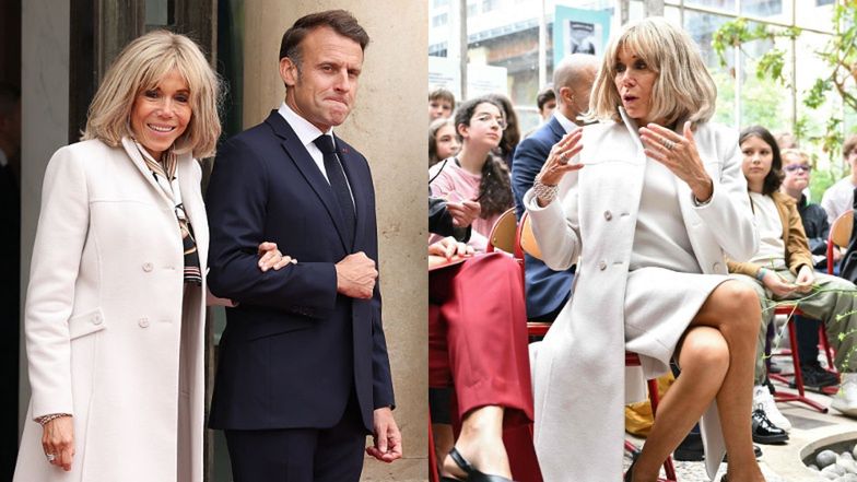 72-letnia Brigitte Macron eksponuje nogi podczas spotkania z pierwszą parą Brazylii