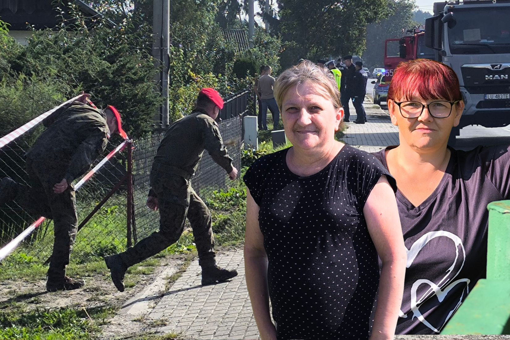 "W pierwszej chwili ogłuchłam". Widzieli akcję na niebie, po chwili spadły szczątki