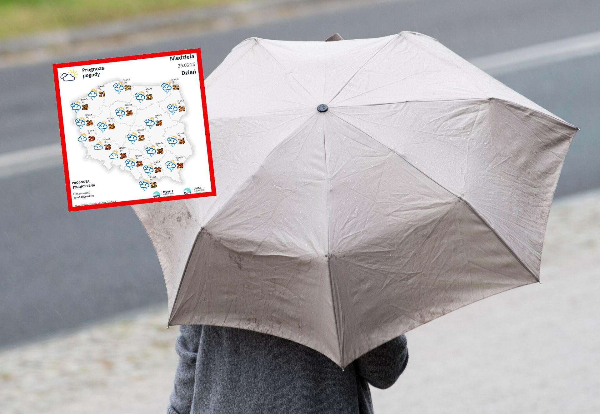 Popada, a słońce nie wyjdzie zza chmur. Potem pogoda się zmieni